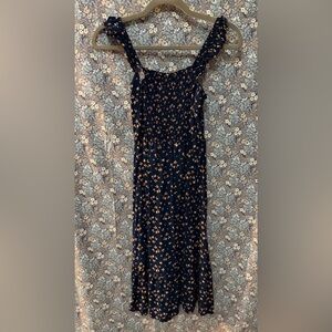 As U Wish Navy Blue Floral Dress